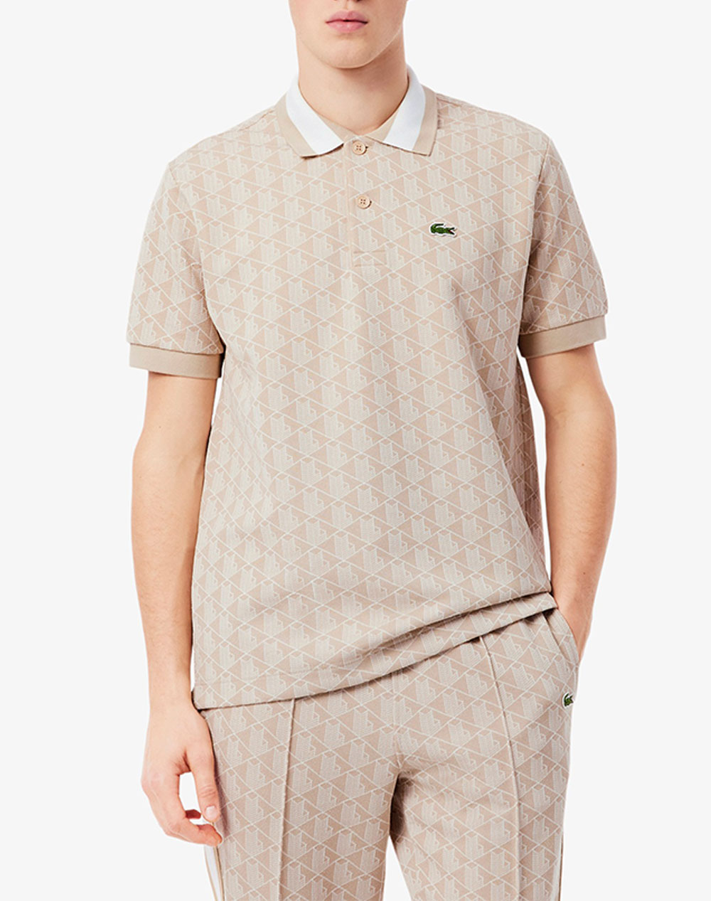 LACOSTE ΜΠΛΟΥΖΑ ΠΟΛΟ ΚΜ 3DH1417-8GI SandyBrown
