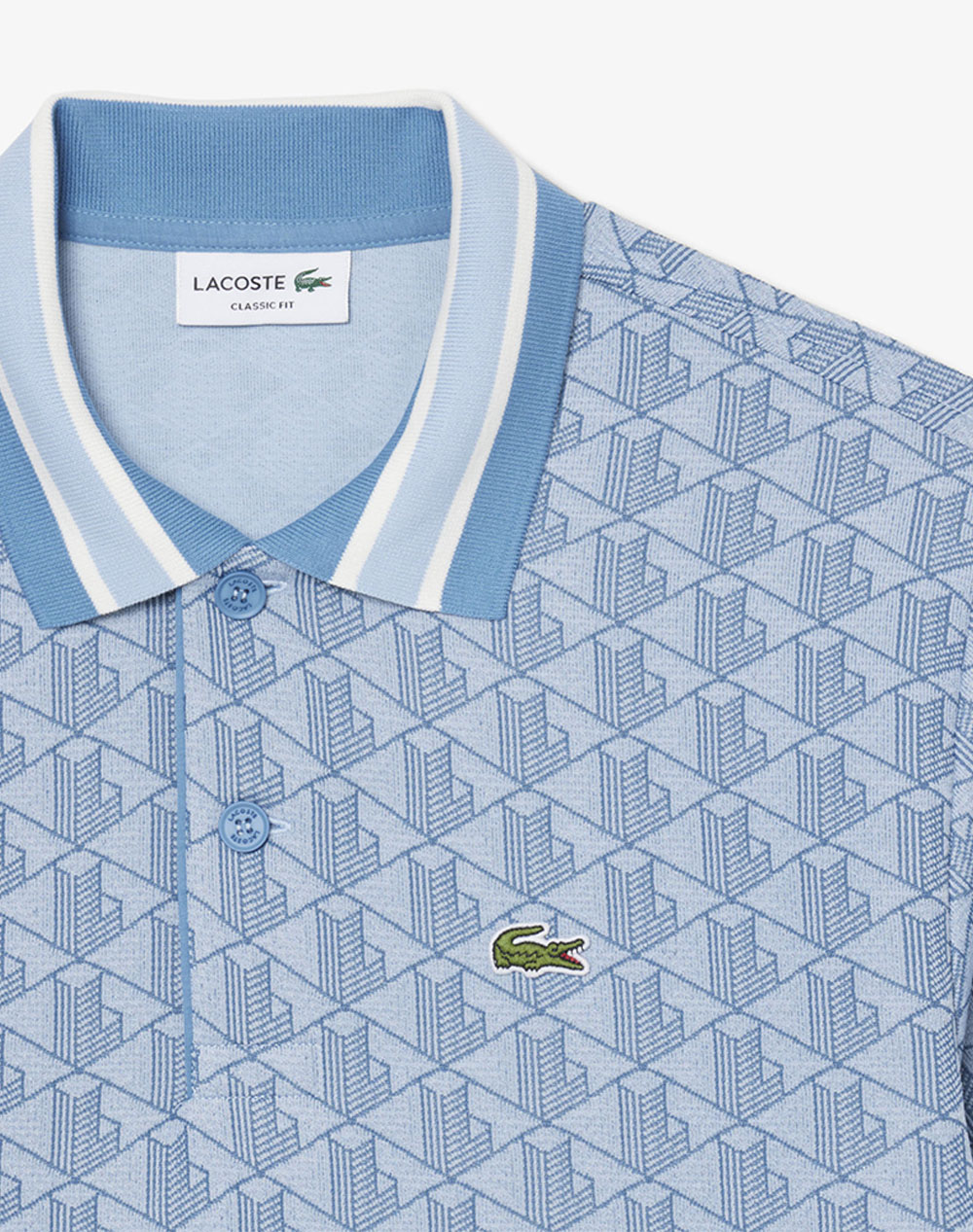 Lacoste Μπλούζα Πολο Κμ 3Dh1417-1Qi Skyblue ανδρικά ρούχα μπλούζες Polo Politikos Shop Πολιτικός