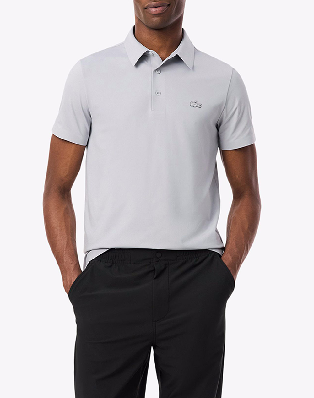 LACOSTE ΜΠΛΟΥΖΑ ΠΟΛΟ ΚΜ POLO SS 3DH1604-ACZ LightGray