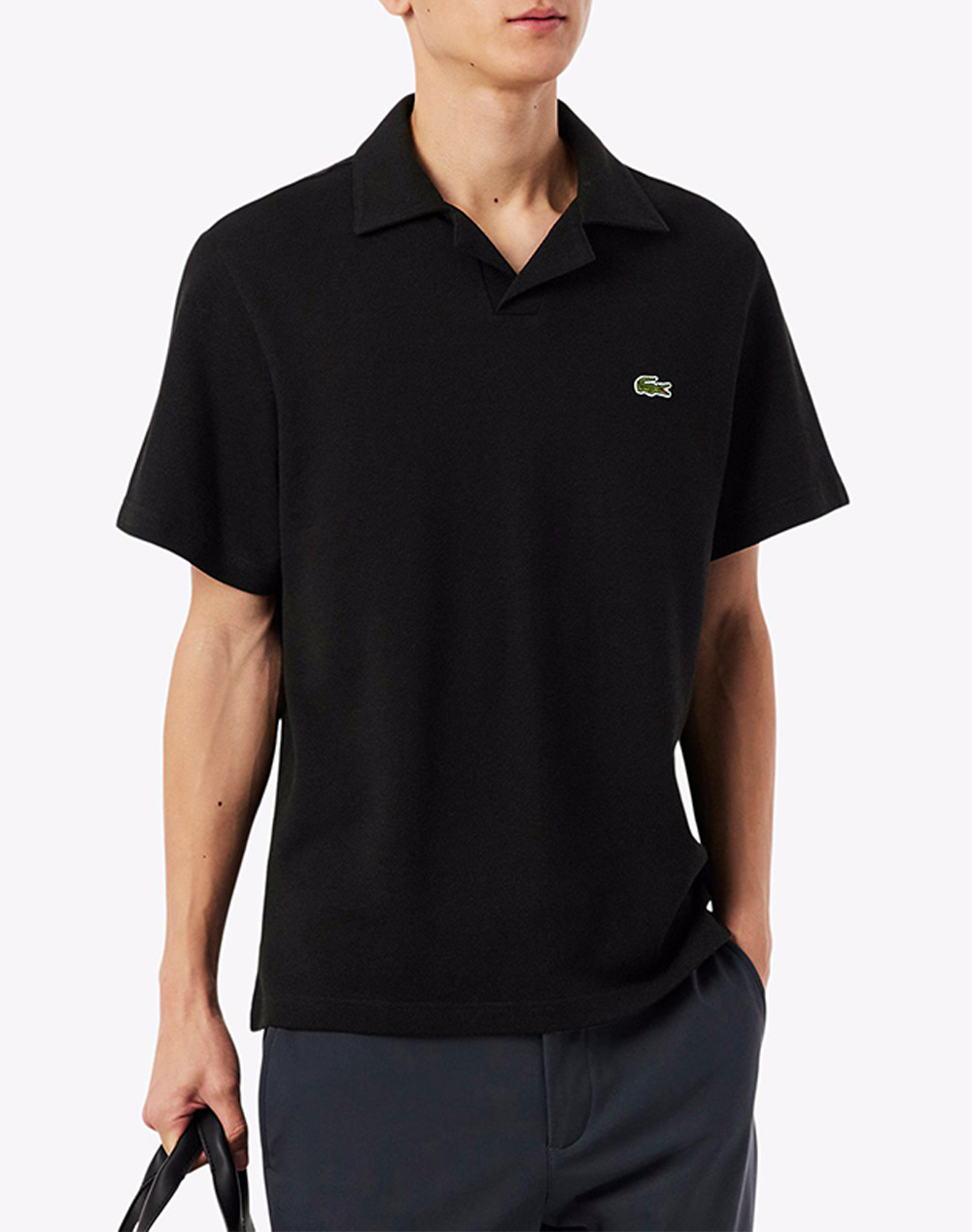 LACOSTE ΜΠΛΟΥΖΑ ΠΟΛΟ ΚΜ POLO SS 3PH2449-031 Black