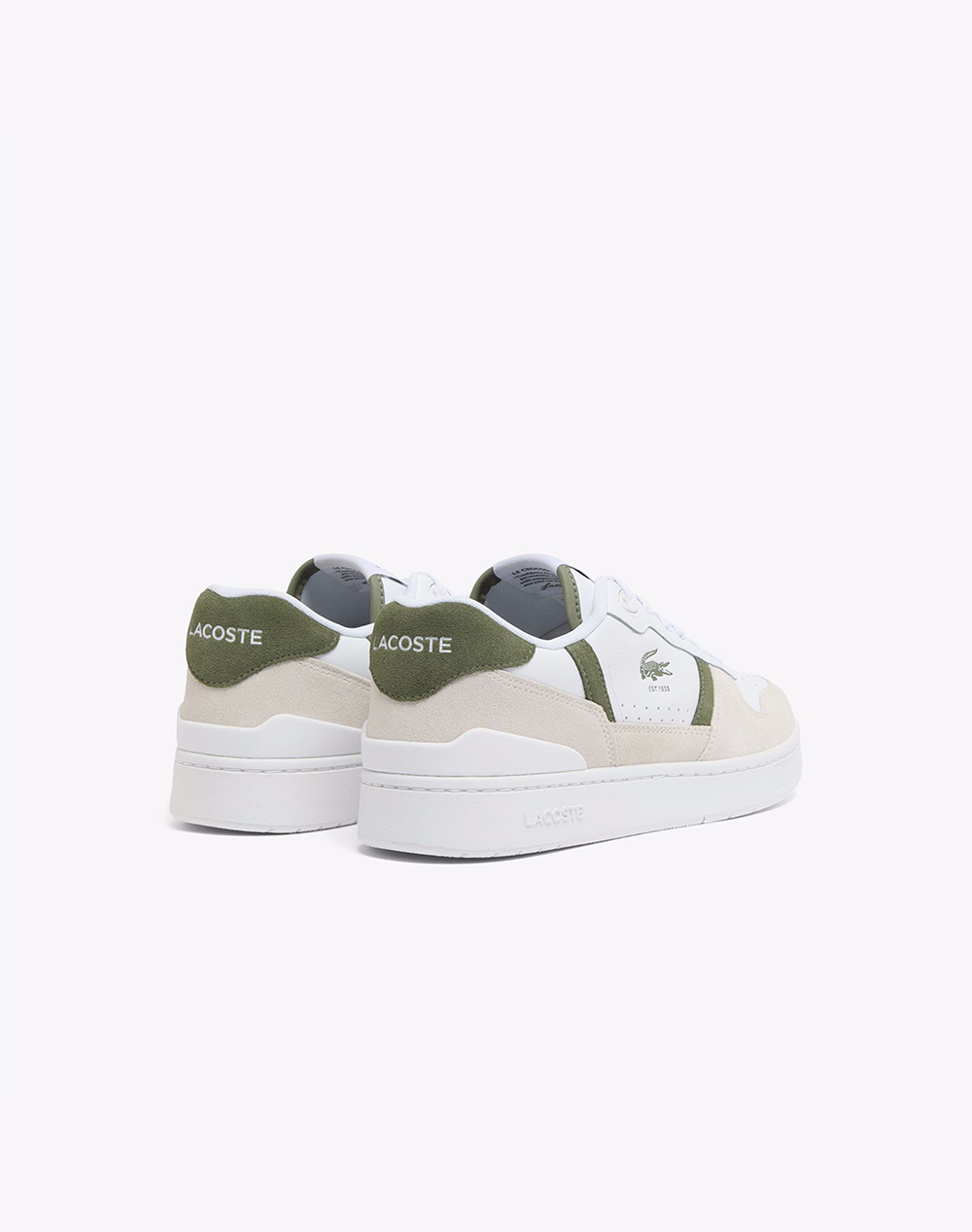 Lacoste Παπούτσια Ανδρικά T-Clip Set 126 7 37-51Sma01682H4-0000 Offwhite ανδρικά αθλητικά παπούτσια Politikos Shop Πολιτικός