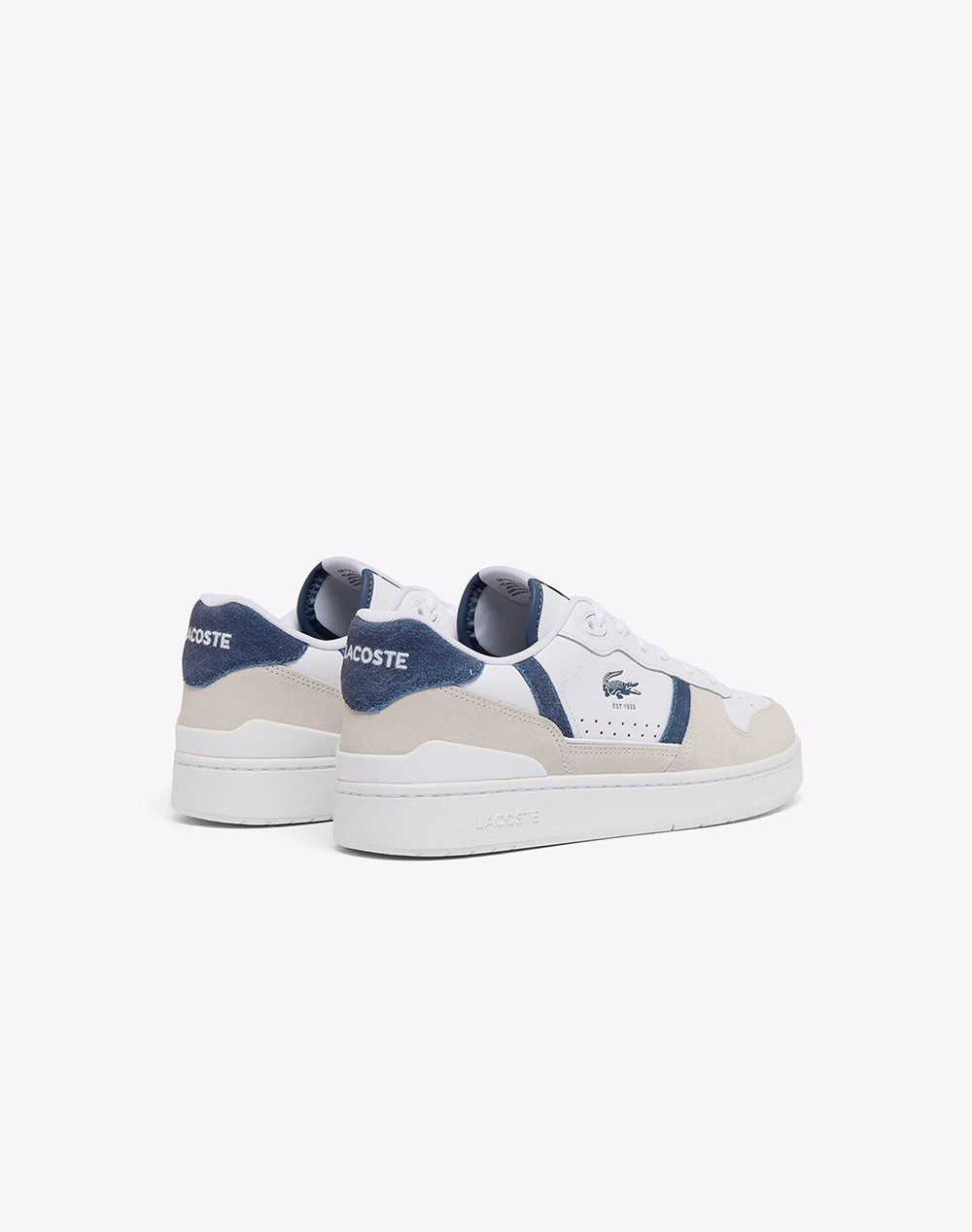 Lacoste Παπούτσια Ανδρικά T-Clip Set 126 5 37-51Sma0124X96-0000 Offwhite ανδρικά αθλητικά παπούτσια Politikos Shop Πολιτικός