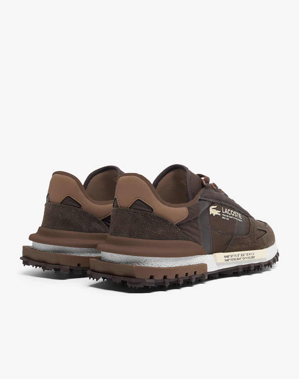 Lacoste Παπούτσια Ανδρικά Elite Active 1263 37-51Sma0042Db2-0000 Darkbrown ανδρικά αθλητικά παπούτσια Politikos Shop Πολιτικός