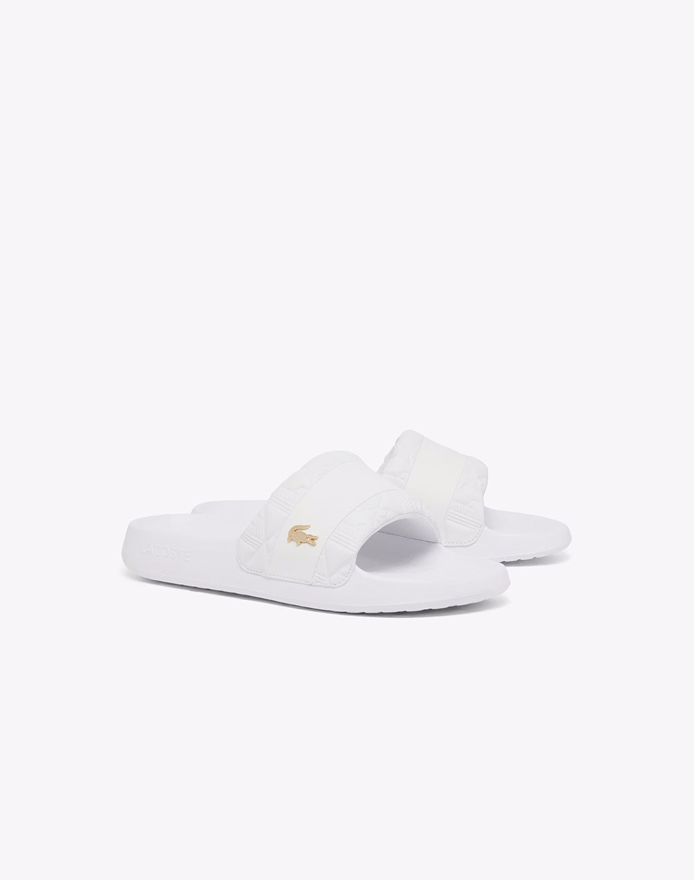 LACOSTE ΥΠΟΔΗΜΑ ΑΝΔΡΙΚΟ SERVE SLIDE HYB 126 1 SERVE SLIDE HYB 126 1 CMA 37-51CMA002721G-0000 White φωτογραφία