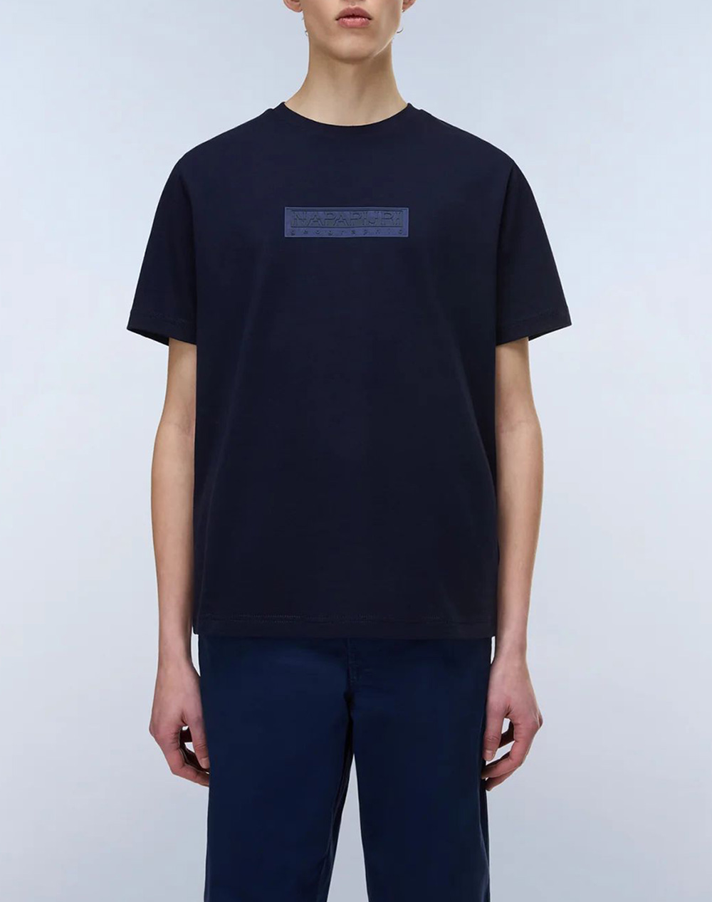 NAPAPIJRI S-BOX LOGO SS 1 NP0A4IFL-NP176 DarkBlue