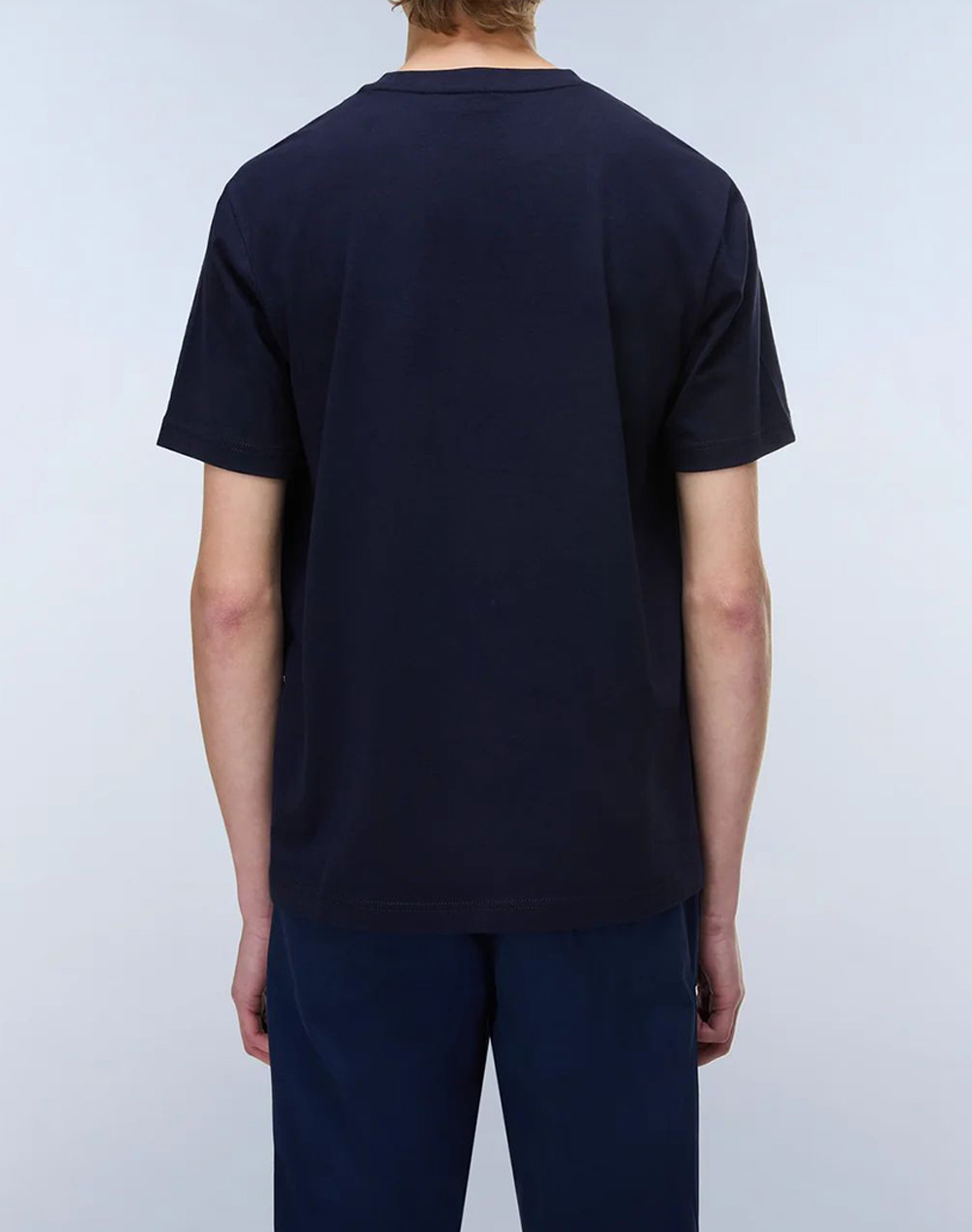 NAPAPIJRI S-BOX LOGO SS 1 NP0A4IFL-NP176 DarkBlue φωτογραφία