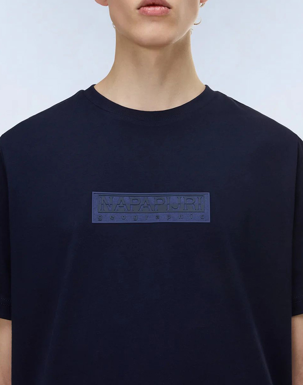 NAPAPIJRI S-BOX LOGO SS 1 NP0A4IFL-NP176 DarkBlue φωτογραφία