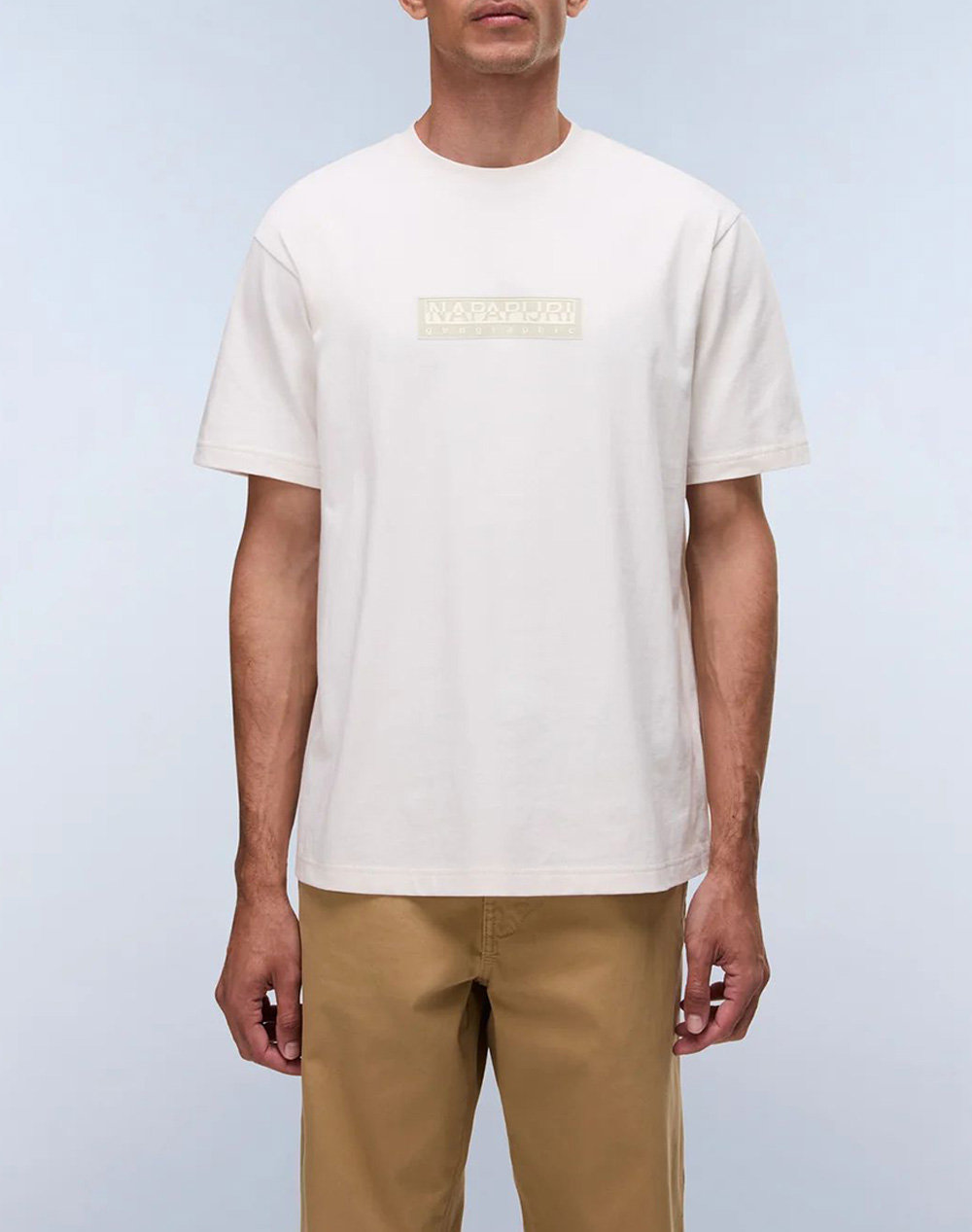NAPAPIJRI S-BOX LOGO SS 1 NP0A4IFL-NPN1A OffWhite