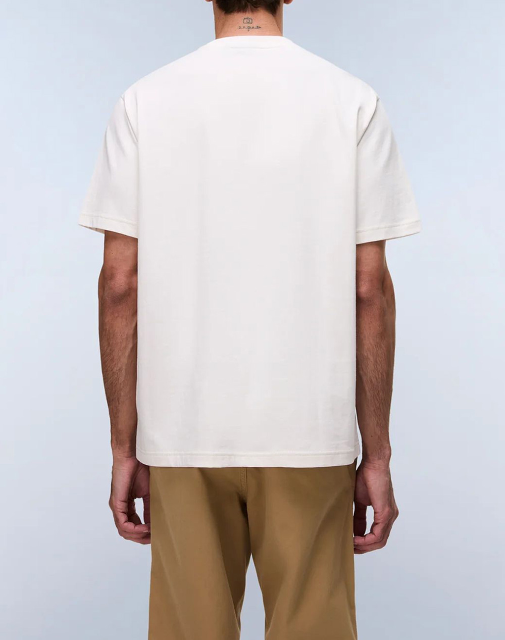 NAPAPIJRI S-BOX LOGO SS 1 NP0A4IFL-NPN1A OffWhite φωτογραφία