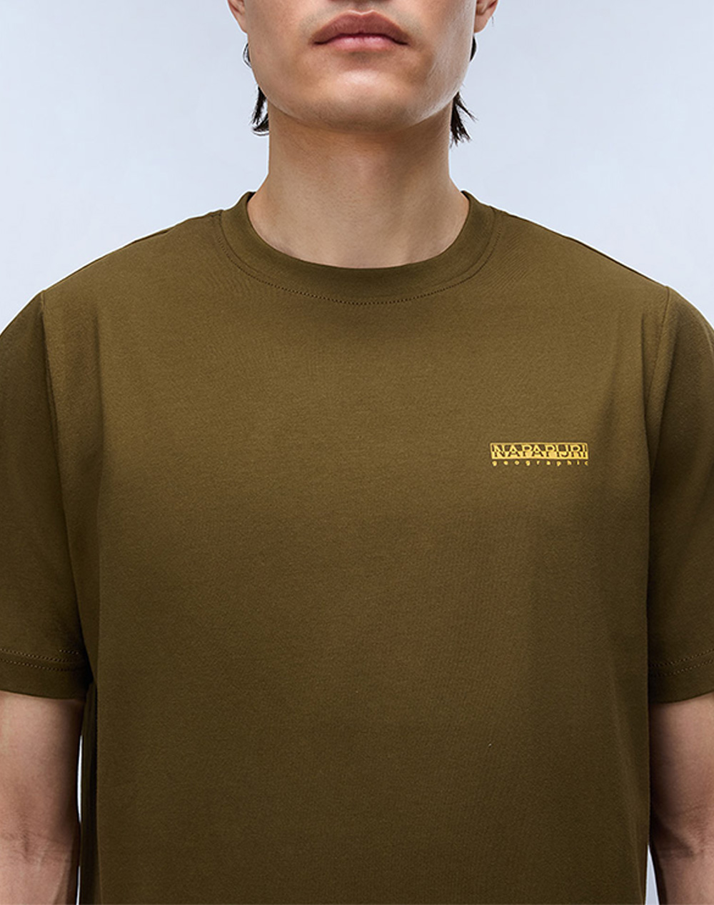 Napapijri S-Flint Ss Np0A4Fzz-Npg3A Olive ανδρικά ρούχα μπλούζες T-Shirt Politikos Shop Πολιτικός