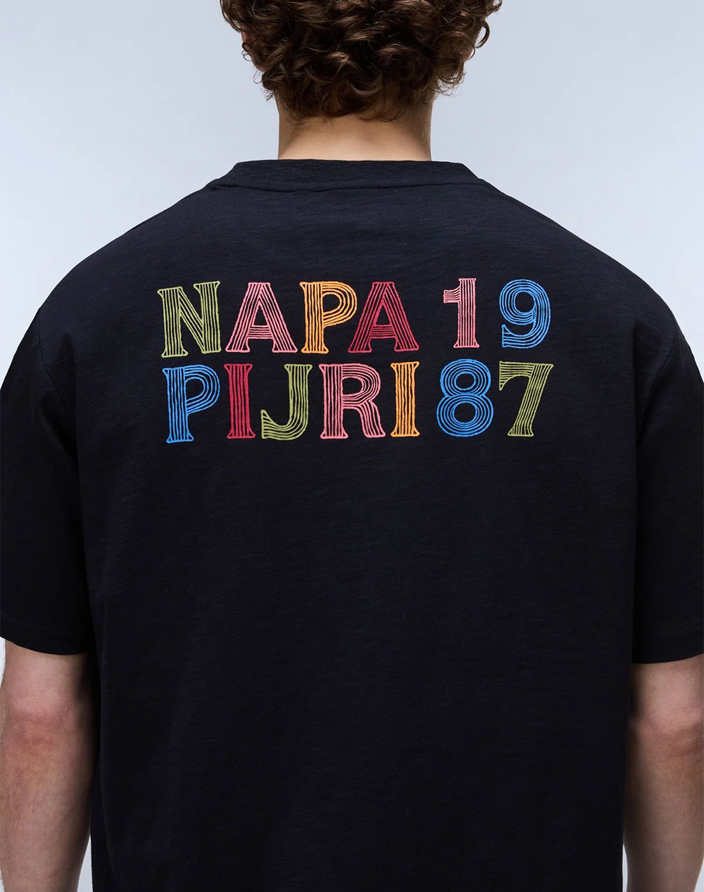 Napapijri S-Elior Ss Np0A4Hzy-Np941 Black ανδρικά ρούχα μπλούζες T-Shirt Politikos Shop Πολιτικός