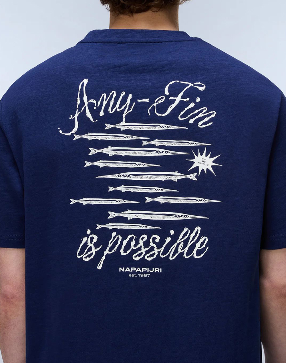 Napapijri S-Elior Ss Np0A4Hzy-Npb2Q Navyblue ανδρικά ρούχα μπλούζες T-Shirt Politikos Shop Πολιτικός