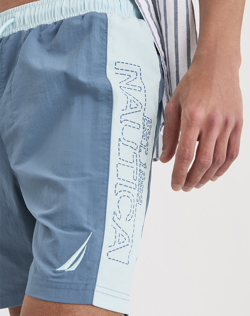 Nautica Μαγιώ Derwent 7” Swim Short 3Ncn1V04020-518 Lightblue ανδρικά ρούχα μαγιό Σορτς Politikos Shop Πολιτικός