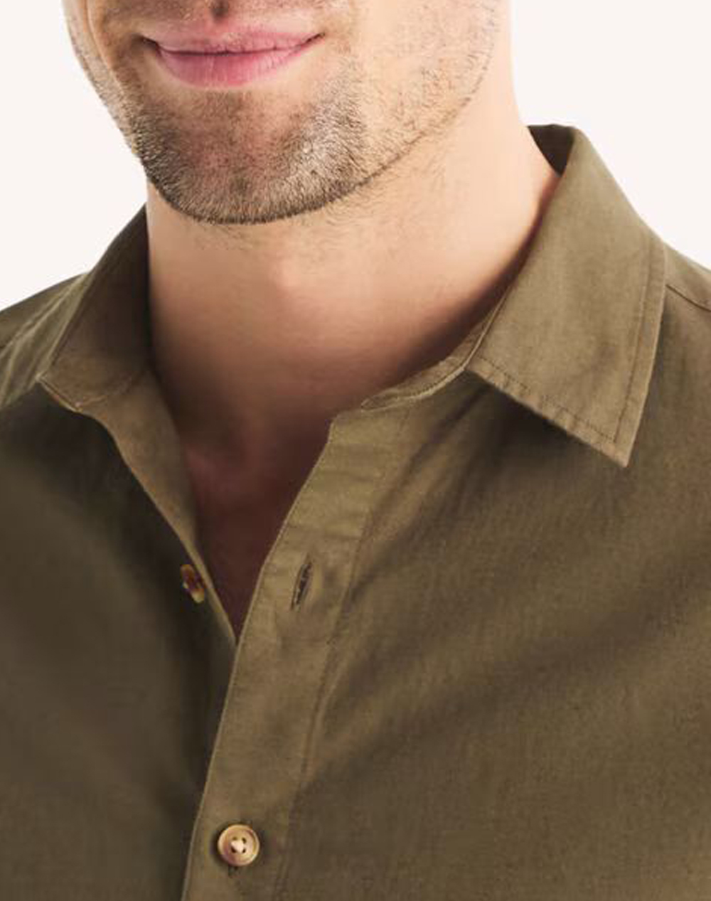 Nautica Πουκαμισο Μμ L S Linen Solid Fca 3Ncwr6548-3Gl Khaki ανδρικά ρούχα πουκάμισα Politikos Shop Πολιτικός