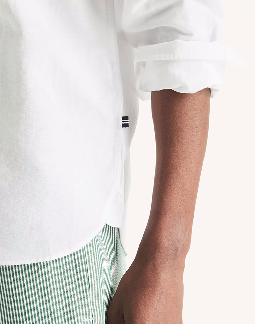 Nautica Πουκαμισο Μμ L S Linen Solid Fca 3Ncwr6548-1Bw White ανδρικά ρούχα πουκάμισα Politikos Shop Πολιτικός