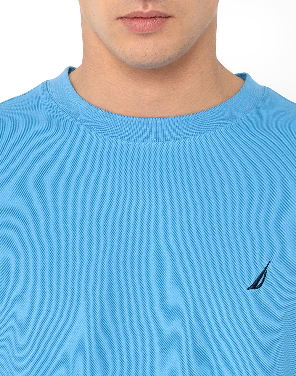 Nautica Μπλούζα T-Shirt Κμ Starboard 3Ncn1Cr0115-467 Lightblue ανδρικά ρούχα μπλούζες Politikos Shop Πολιτικός