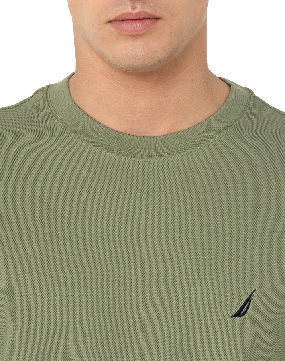 Nautica Μπλούζα T-Shirt Κμ Starboard 3Ncn1Cr0115-514 Olive ανδρικά ρούχα μπλούζες Politikos Shop Πολιτικός