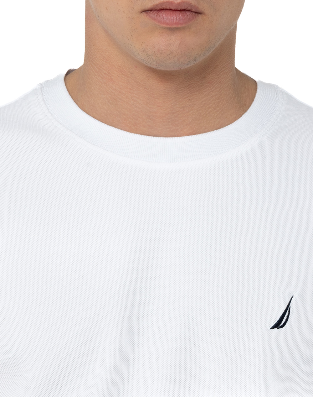 Nautica Μπλούζα T-Shirt Κμ Starboard 3Ncn1Cr0115-908 White ανδρικά ρούχα μπλούζες Politikos Shop Πολιτικός