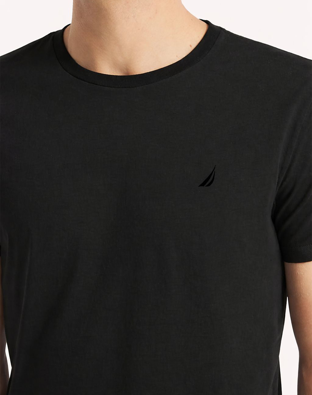 Nautica Μπλούζα T-Shirt Κμ S T-Shirts Crew Tee 3Ncvr8100-0Tb Black ανδρικά ρούχα μπλούζες Politikos Shop Πολιτικός