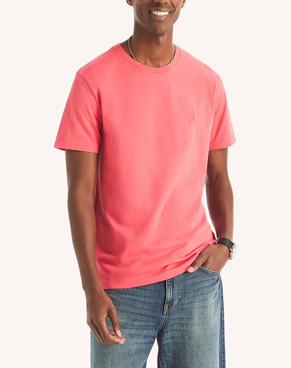 NAUTICA ΜΠΛΟΥΖΑ T-SHIRT ΚΜ S/S T-SHIRTS CREW TEE 3NCVR8100-6DC Coral