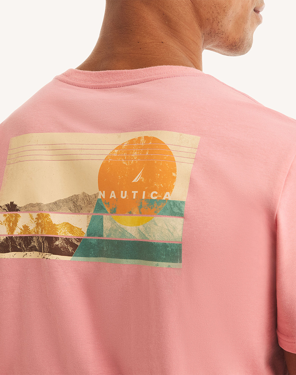 Nautica Μπλούζα T-Shirt Κμ Sustainable Land And Sea Dp 3Ncv65114-6Bt Deeppink ανδρικά ρούχα μπλούζες Politikos Shop Πολιτικός