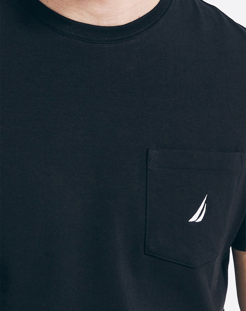Nautica Μπλούζα T-Shirt Κμ Ss Anchor Pocket Tee 3Ncv41050-0Tb Black ανδρικά ρούχα μπλούζες Politikos Shop Πολιτικός