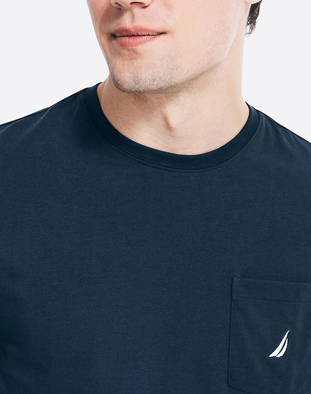 Nautica Μπλούζα T-Shirt Κμ Ss Anchor Pocket Tee 3Ncv41050-4Nv 444 Navyblue ανδρικά ρούχα μπλούζες Politikos Shop Πολιτικός