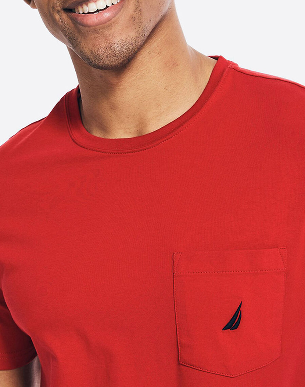 Nautica Μπλούζα T-Shirt Κμ Ss Anchor Pocket Tee 3Ncv41050-6Nr Red ανδρικά ρούχα μπλούζες Politikos Shop Πολιτικός