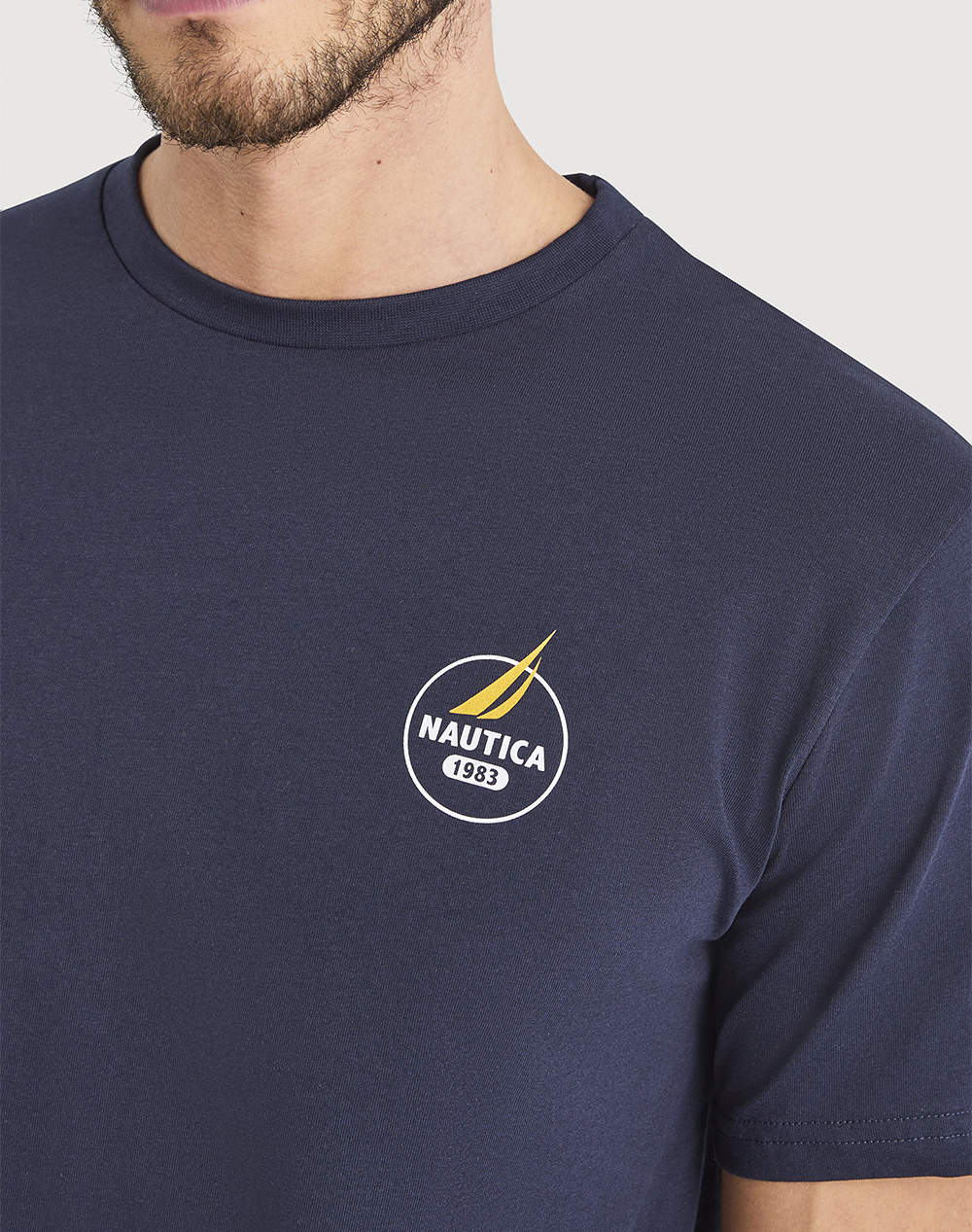 Nautica Μπλούζα T-Shirt Κμ Narmada 3Ncn1V04023-459 Navyblue ανδρικά ρούχα μπλούζες Politikos Shop Πολιτικός