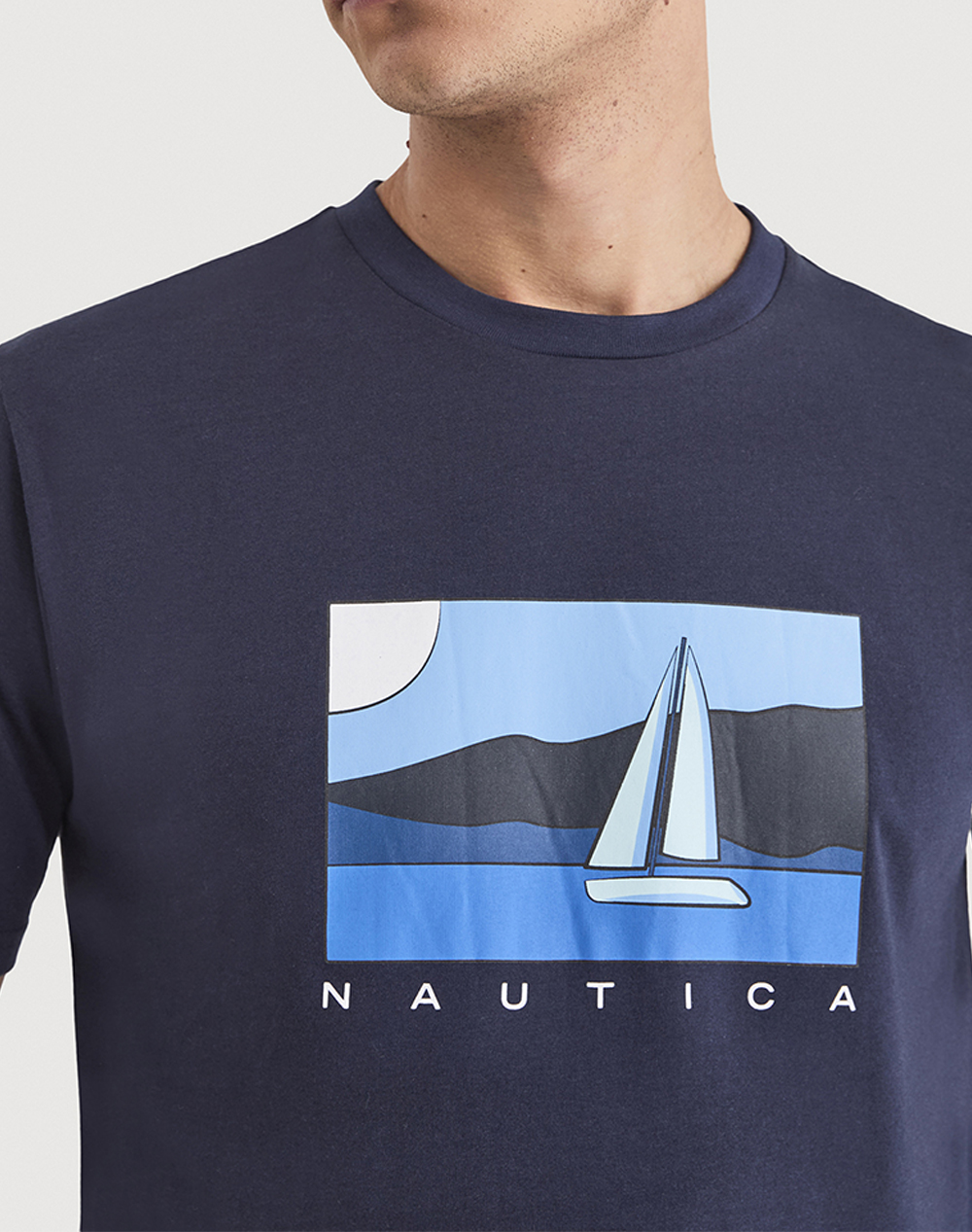 Nautica Μπλούζα T-Shirt Κμ Tay 3Ncn1V04028-459 Navyblue ανδρικά ρούχα μπλούζες Politikos Shop Πολιτικός