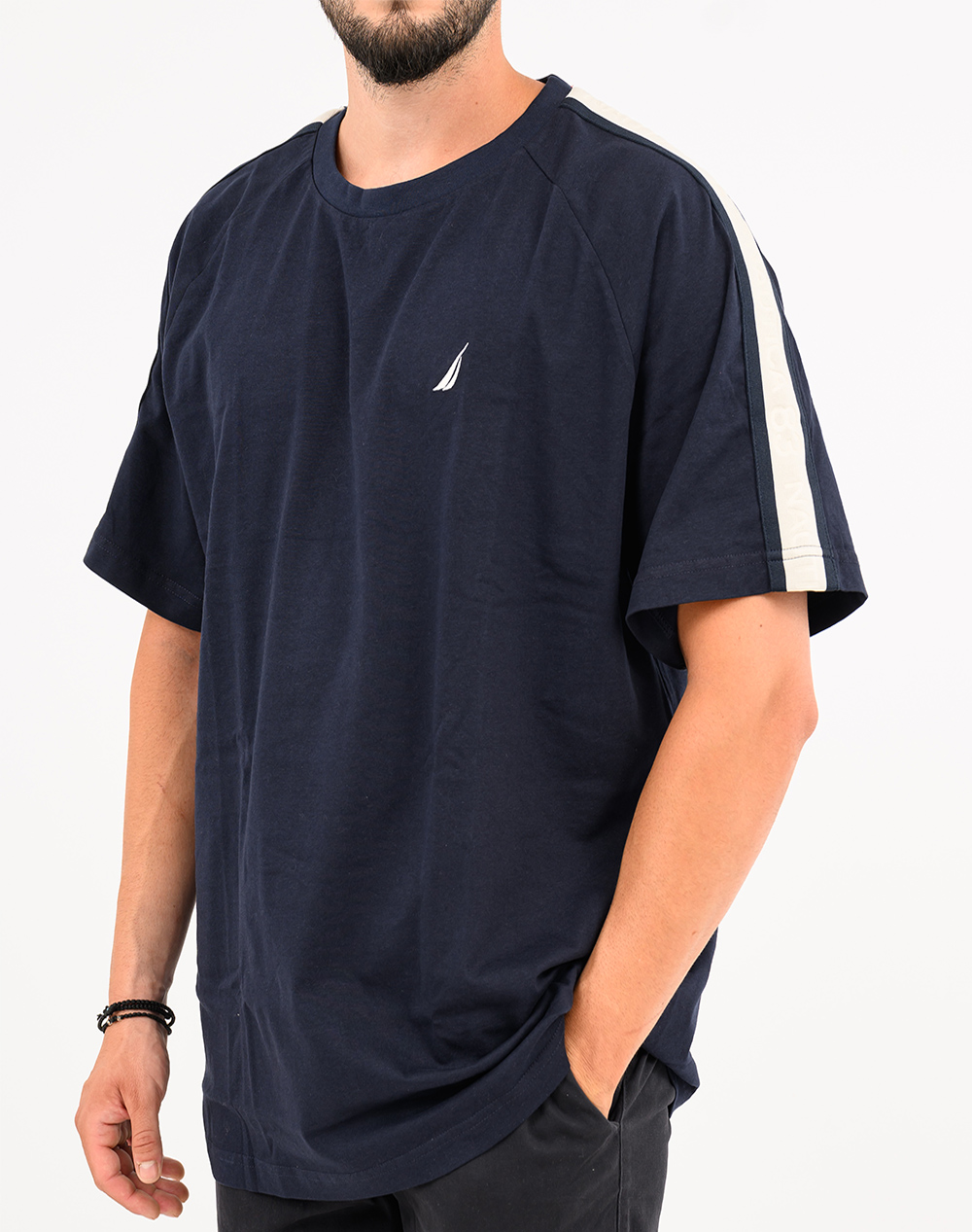 NAUTICA ΜΠΛΟΥΖΑ T-SHIRT ΚΜ Berserker B&T T-Shirt 3NCN1V04179-459 NavyBlue