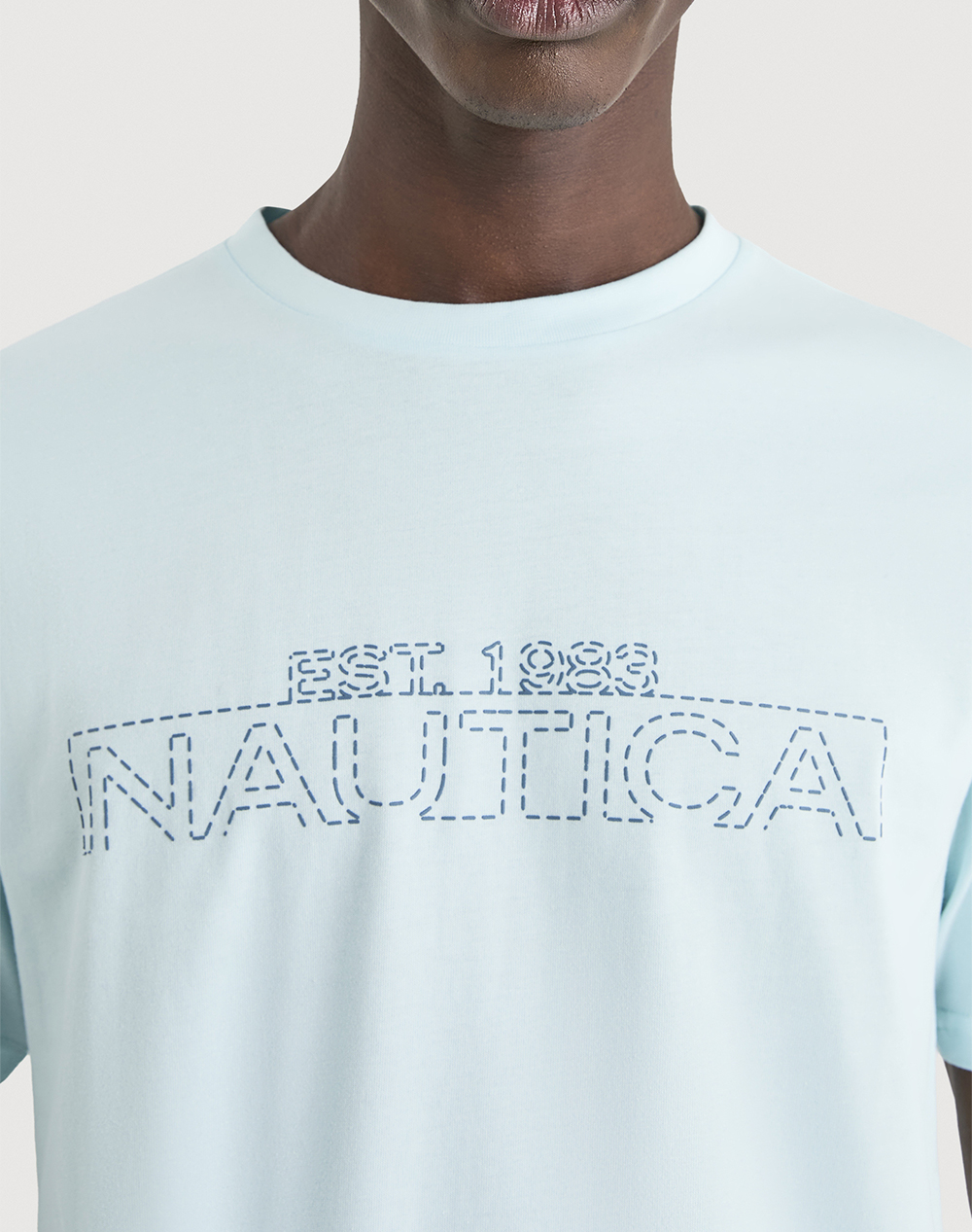Nautica Μπλούζα T-Shirt Κμ Medway 3Ncn1V04019-400 Aqua ανδρικά ρούχα μπλούζες Politikos Shop Πολιτικός