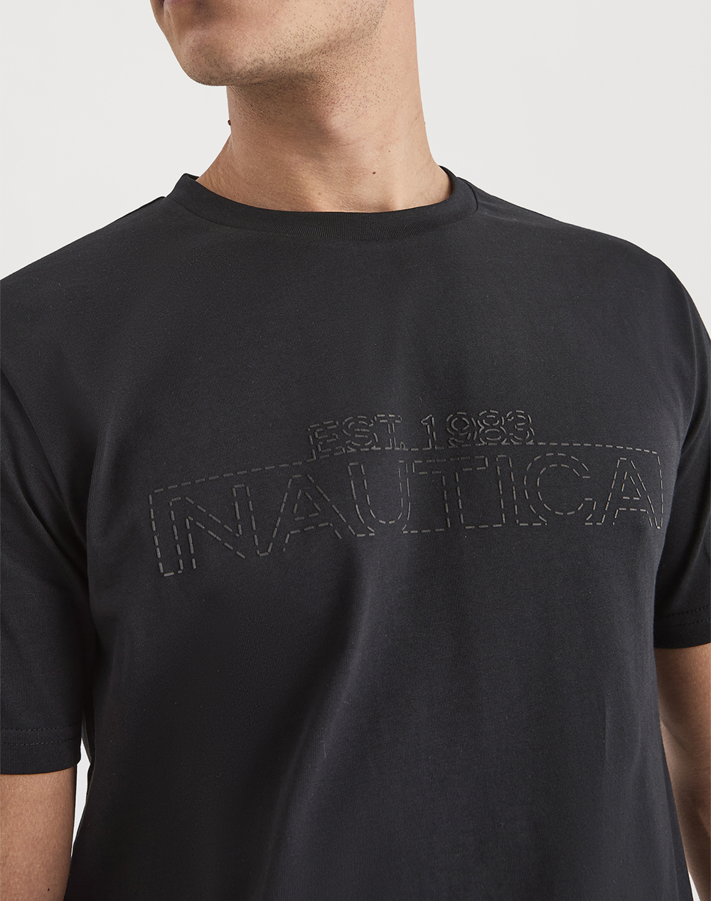 Nautica Μπλούζα T-Shirt Κμ Medway 3Ncn1V04019-011 Black ανδρικά ρούχα μπλούζες Politikos Shop Πολιτικός