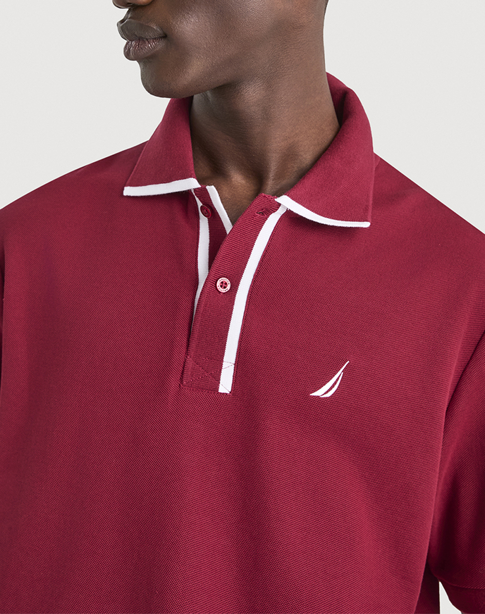 Nautica Μπλούζα Πολο Κμ Pelagia Polo Shirt 3Ncn1V03946-807 Darkred ανδρικά ρούχα μπλούζες Politikos Shop Πολιτικός