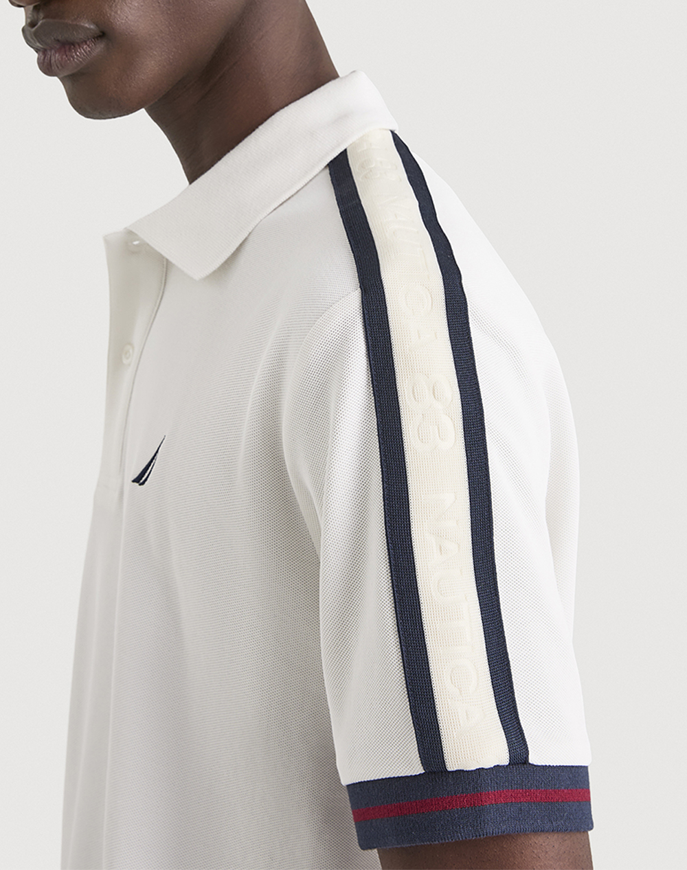 Nautica Μπλούζα Πολο Κμ Thames Polo Shirt 3Ncn1V04021-904 Offwhite ανδρικά ρούχα μπλούζες Politikos Shop Πολιτικός