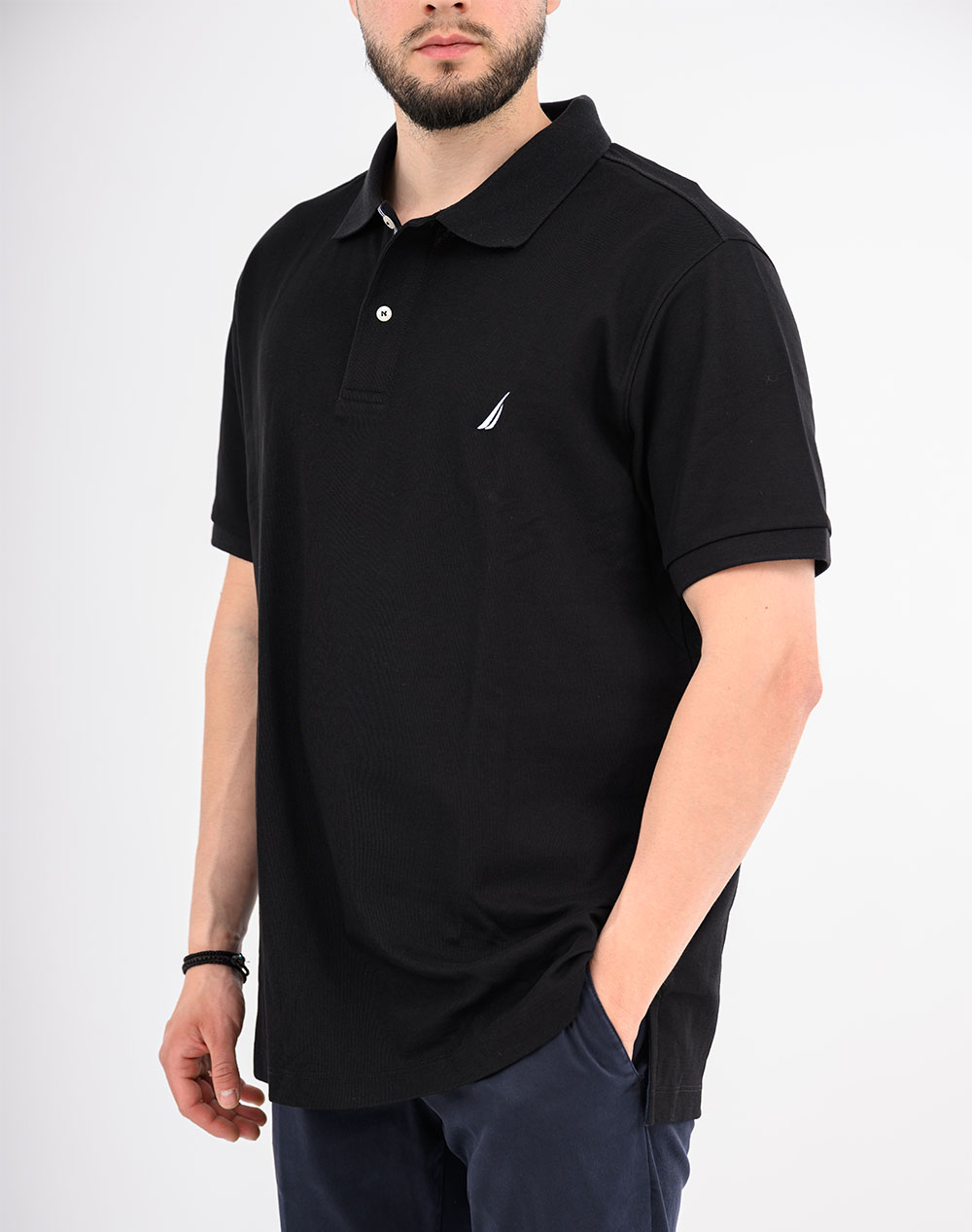 Nautica Μπλούζα Πολο Κμ Cabin B T Polo Shirt 3Ncn1Cr0125-011 Black ανδρικά ρούχα μπλούζες Politikos Shop Πολιτικός