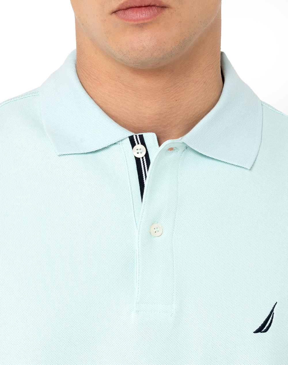 Nautica Μπλούζα Πολο Κμ Cabin Polo Shirt 3Ncn1Cr0110-400 Aqua ανδρικά ρούχα μπλούζες Politikos Shop Πολιτικός