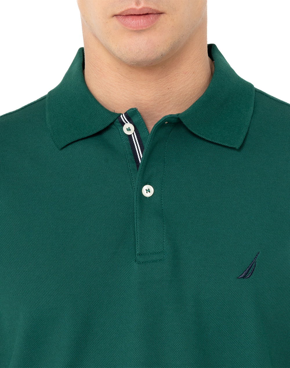 Nautica Μπλούζα Πολο Κμ Cabin Polo Shirt 3Ncn1Cr0110-515 Darkgreen ανδρικά ρούχα μπλούζες Politikos Shop Πολιτικός