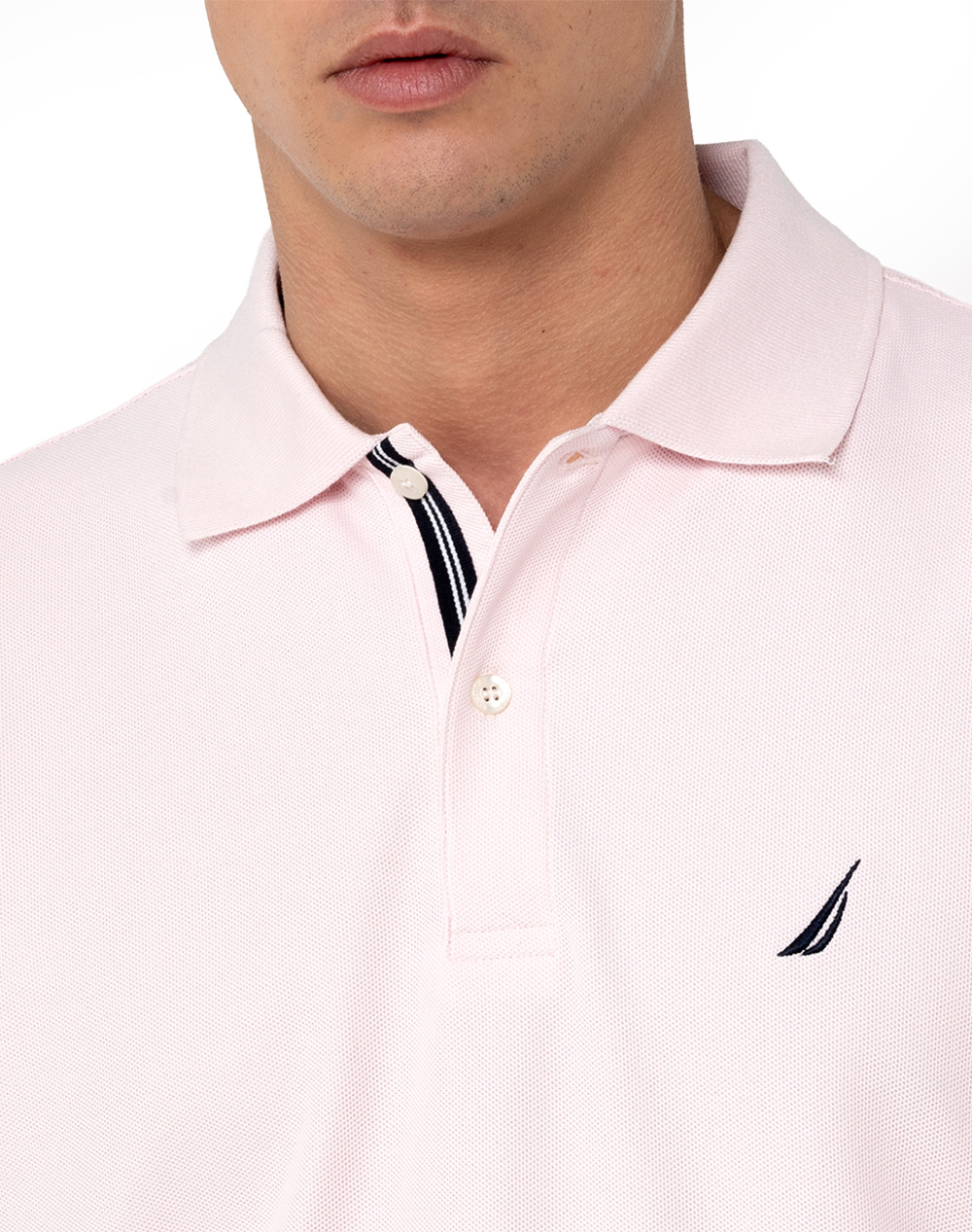 Nautica Μπλούζα Πολο Κμ Cabin Polo Shirt 3Ncn1Cr0110-818 Lightpink ανδρικά ρούχα μπλούζες Politikos Shop Πολιτικός