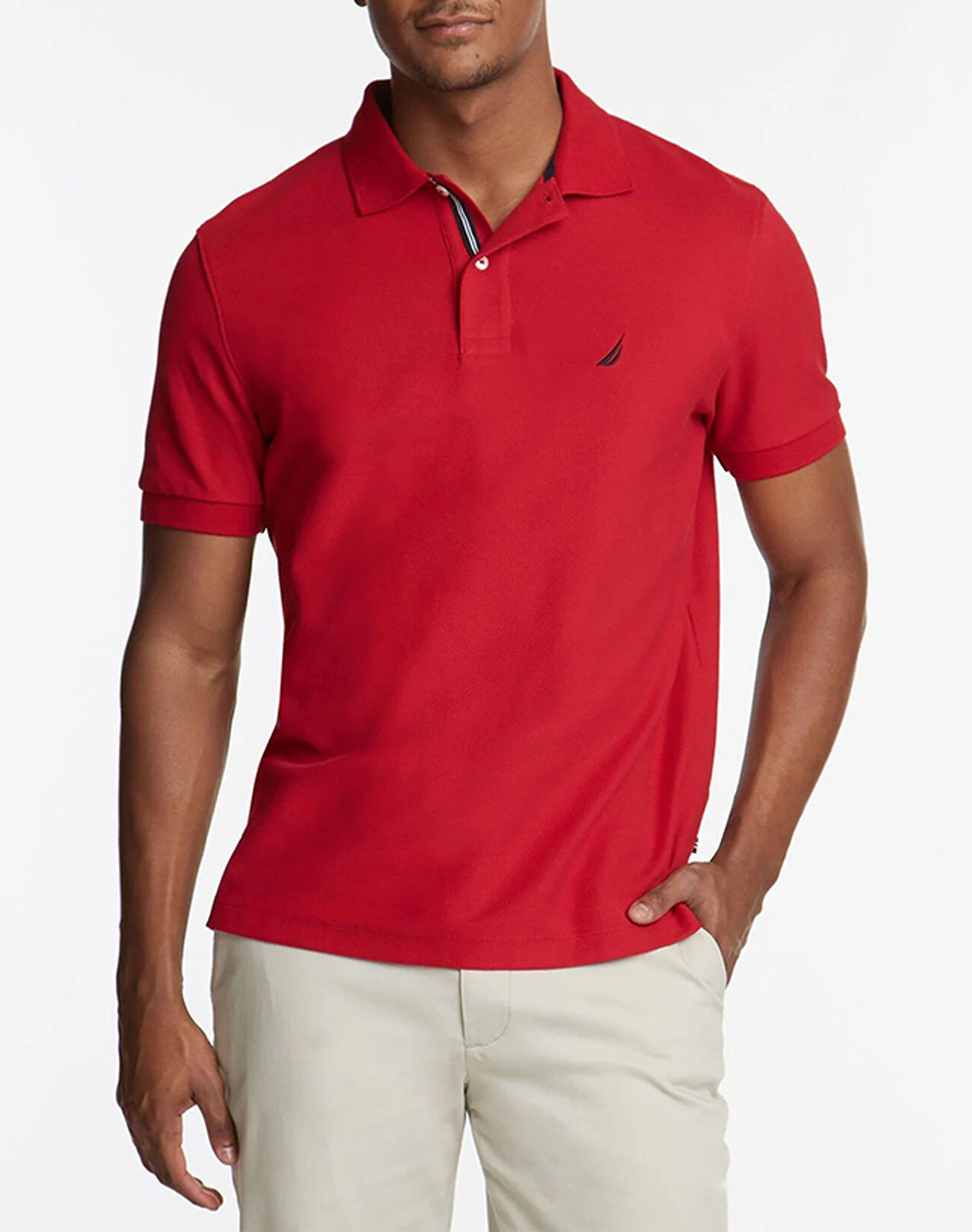 NAUTICA ΜΠΛΟΥΖΑ ΠΟΛΟ ΚΜ Cabin Polo Shirt 3NCN1CR0110-802 Red