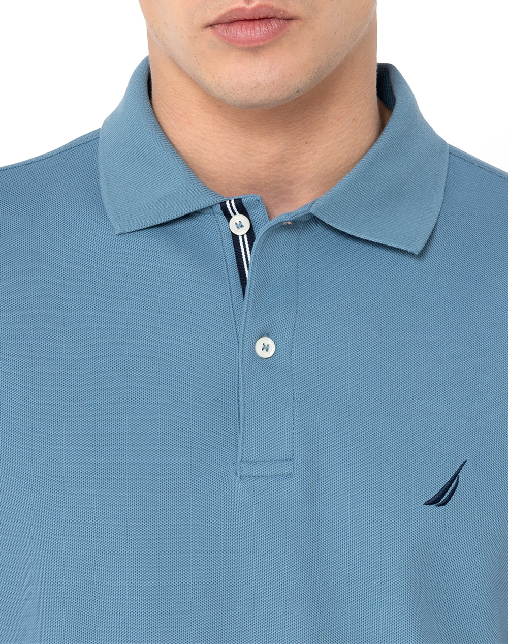 Nautica Μπλούζα Πολο Κμ Cabin Polo Shirt 3Ncn1Cr0110-456 Steelblue ανδρικά ρούχα μπλούζες Politikos Shop Πολιτικός