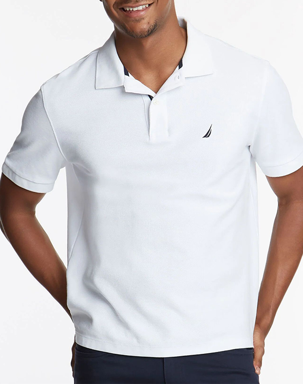 NAUTICA ΜΠΛΟΥΖΑ ΠΟΛΟ ΚΜ Cabin Polo Shirt 3NCN1CR0110-908 White