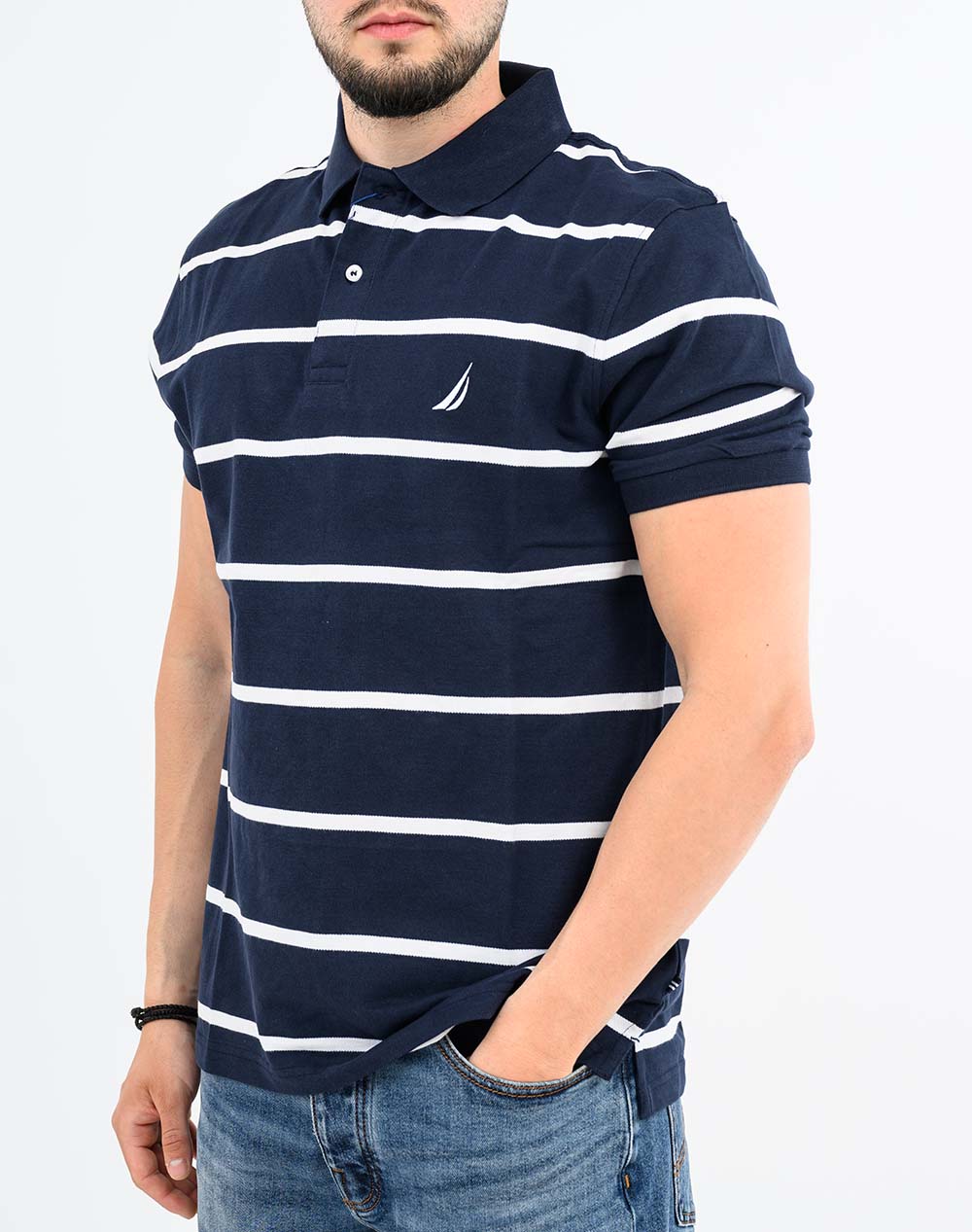 NAUTICA ΜΠΛΟΥΖΑ ΠΟΛΟ ΚΜ Hull Polo Shirt 3NCN1CR0122-459 NavyBlue