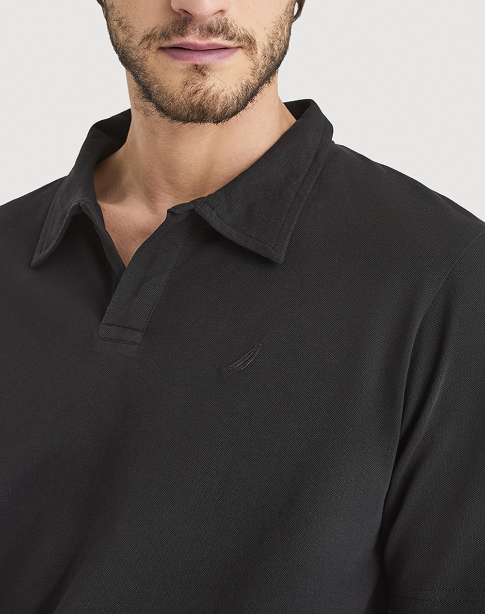Nautica Μπλούζα Πολο Κμ Cielo Polo Shirt 3Ncn1V03961-011 Black ανδρικά ρούχα μπλούζες Politikos Shop Πολιτικός