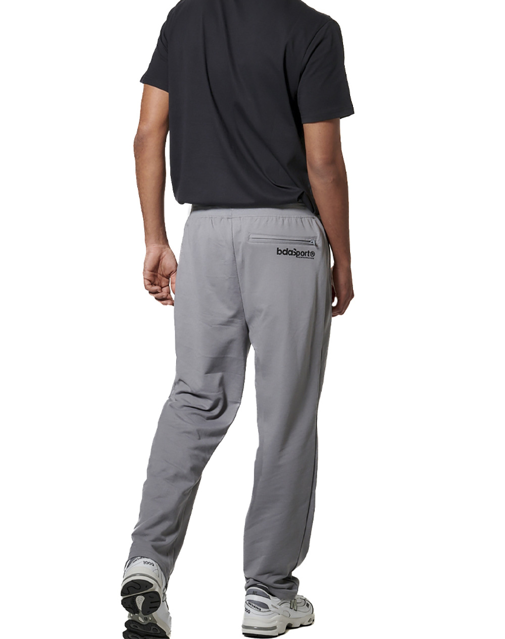 BODY ACTION MEN''S ESSENTIALS FRENCH TERRY PANTS 023624-01-SILVER GREY Gray φωτογραφία