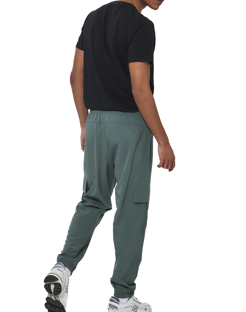 BODY ACTION MEN''S POLY STRETCH CARGO PANTS 023625-01-Balsam Green DarkGreen φωτογραφία