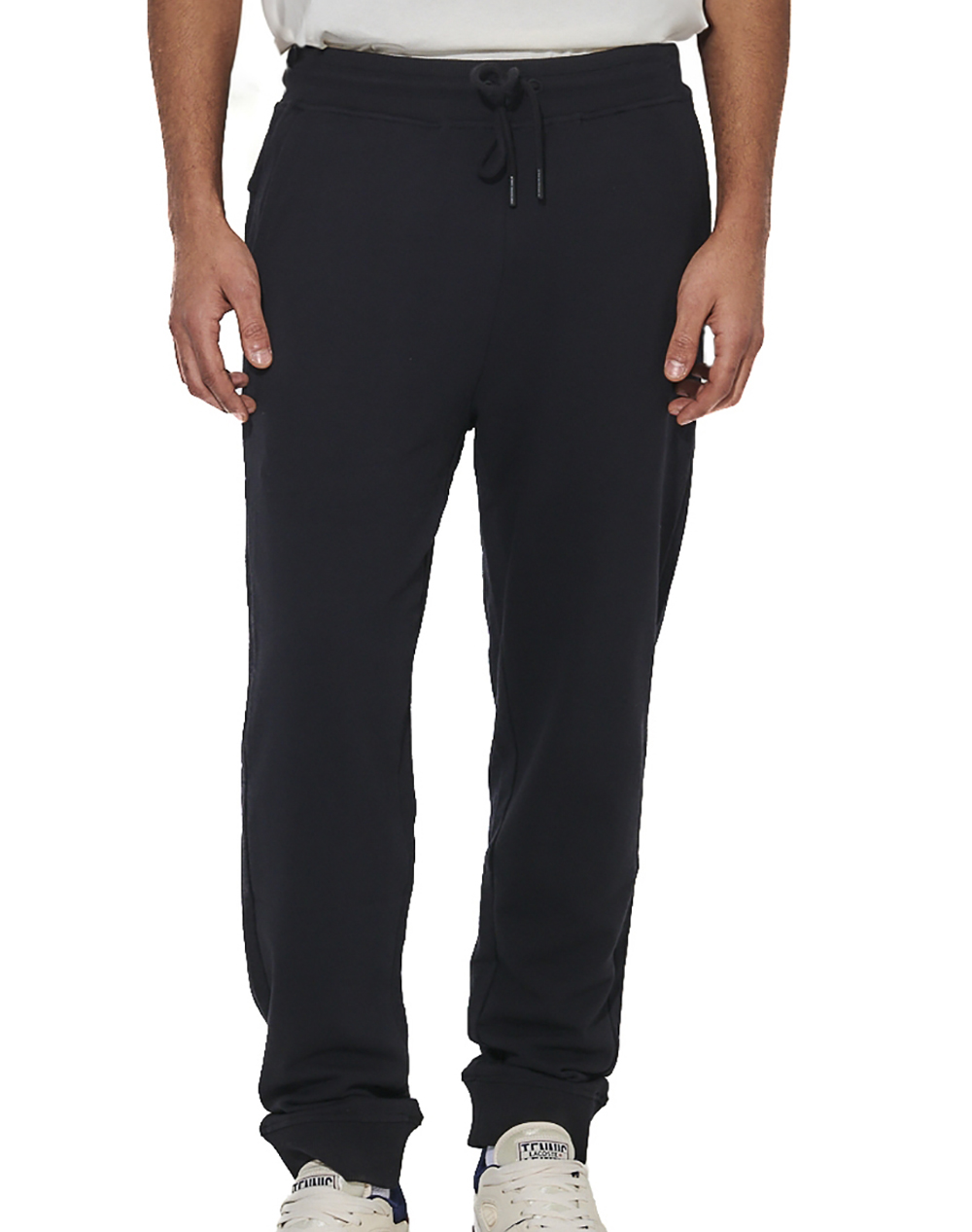 BODY ACTION MEN''S TAPERED SWEATPANTS 023626-01-BLACK Black