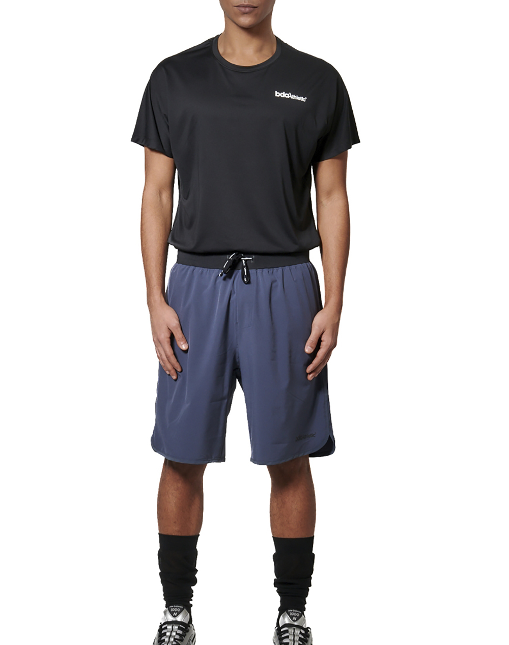 Body Action Men&Apos S Workout Shorts 033620-01-Blue Grey Darkblue ανδρικά αθλητικά ρούχα Σορτς Βερμουδα Politikos Shop Πολιτικός