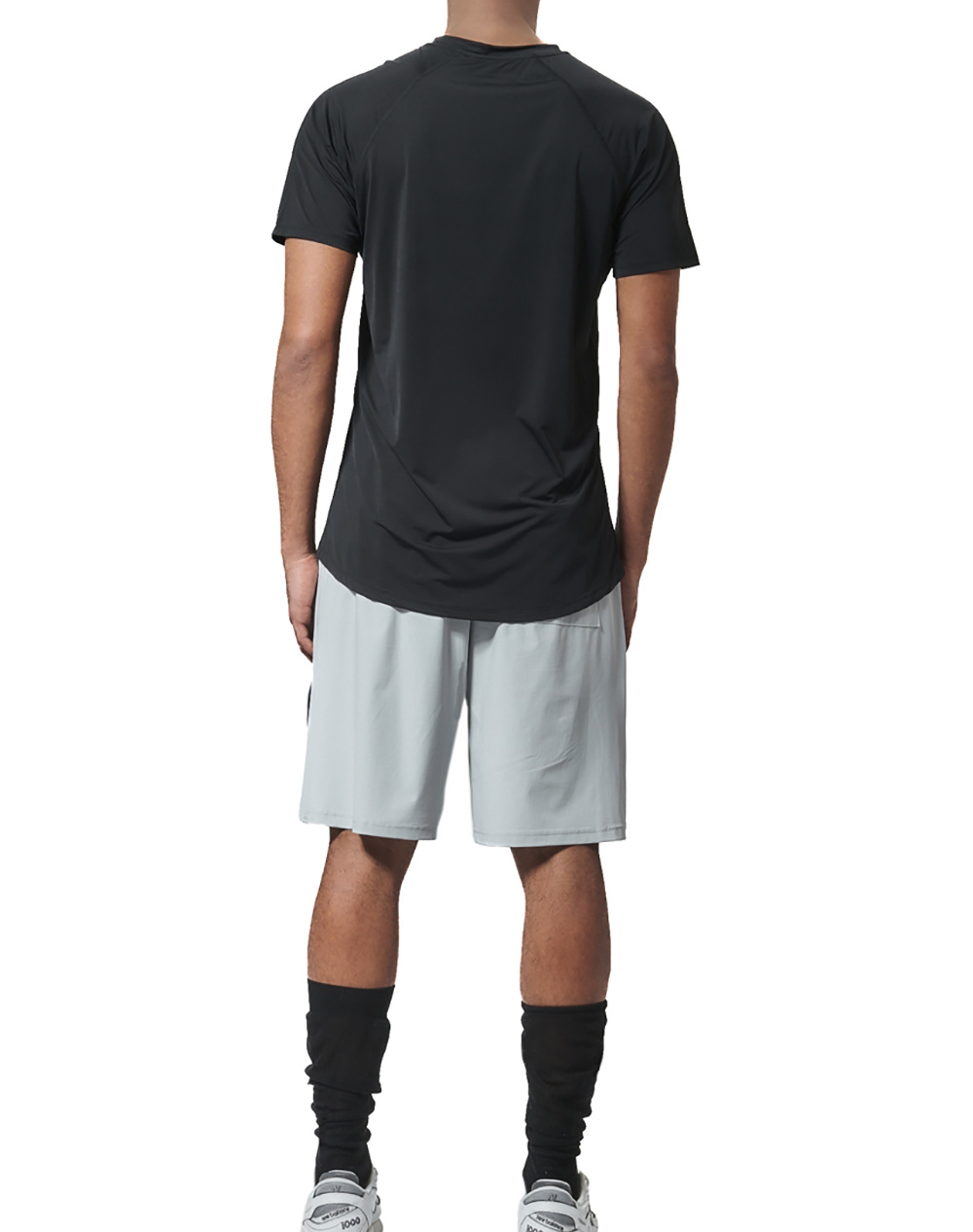 BODY ACTION MEN''S YOGA SHORTS 033633-01-LIGHT GREY LightGray φωτογραφία