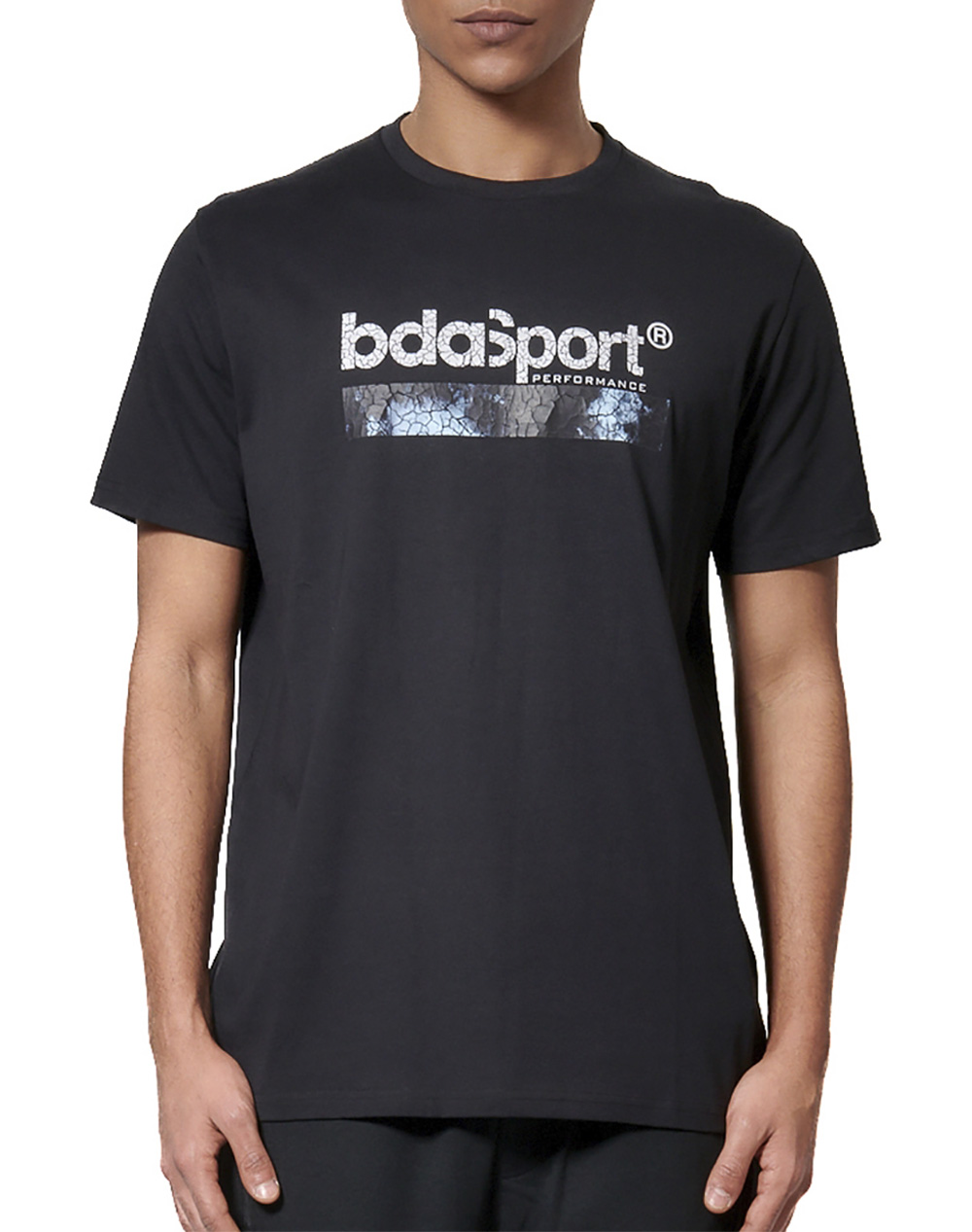 BODY ACTION MEN''S LOGO T-SHIRT 053616-01-BLACK Black